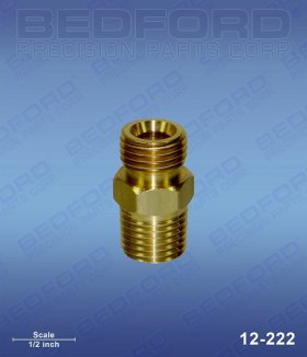 Bedford 12-222 is Devilbiss H-2008 Brass Nipple aftermarket replacement