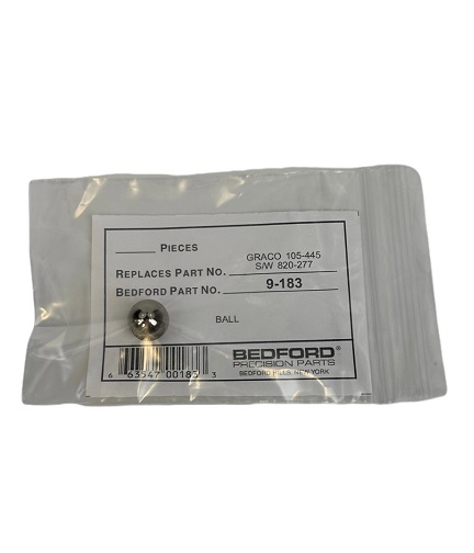 Bedford 9-183 is Graco 105445 Ball aftermarket replacement