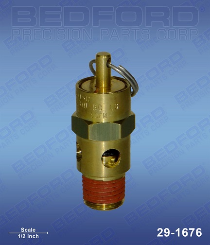 Bedford 29-1676 is Devilbiss TIA-5080 Air Relief Safety Valve aftermarket replacement
