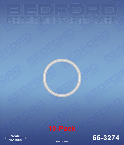 Bedford 55-3274 Teflon O-Rings 10-Pack is Graco 24P189 aftermarket replacement
